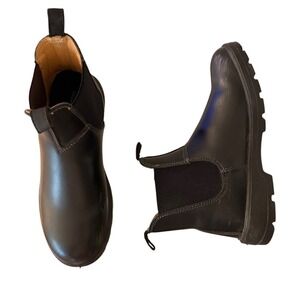 Aquatherm Black 3M Thinsulate Leather Waterproof Chelsea Boots Women's Size 8